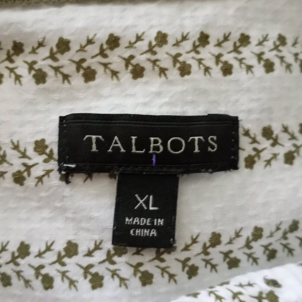'Talbots' 100% Cotton LS Blouse XL EUC FINAL DAY 6/28/26 - Picture 10 of 10